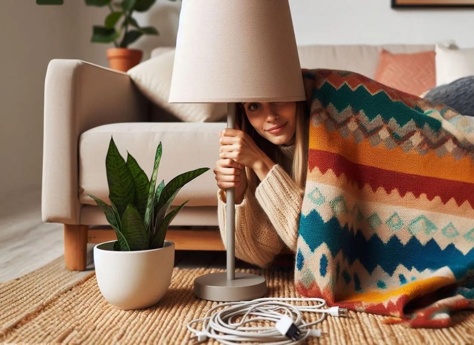 How to Hide Lamp Cords