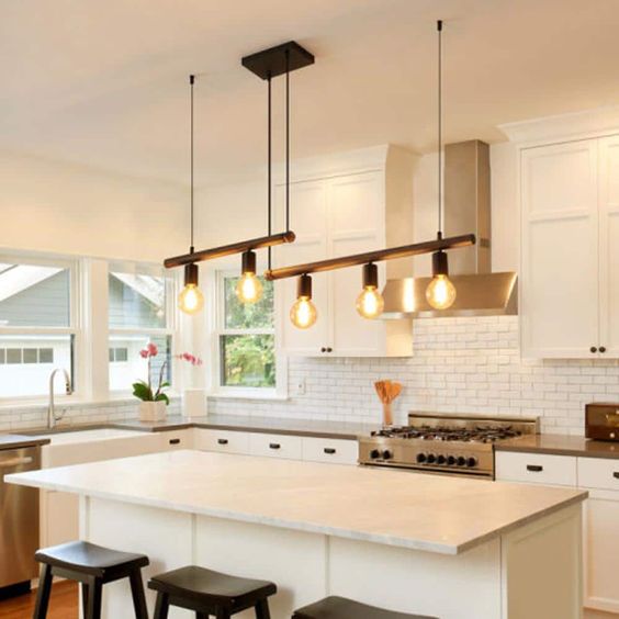 Edison Bulb fixture for kitchen island